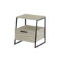 Hanah Home Mesita de Noche Travertino 45x50x40 cm